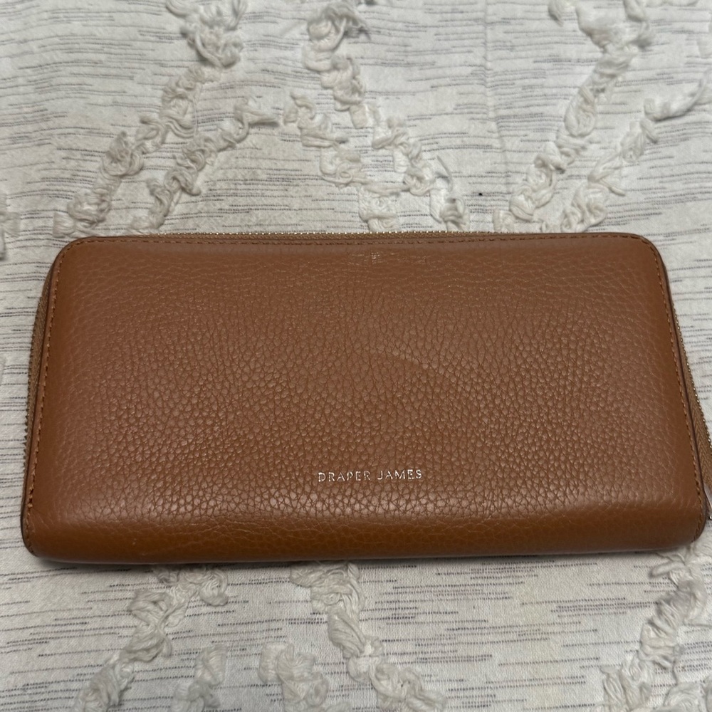 Draper James Brown Leather Wallet